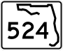 State Road 524 marker