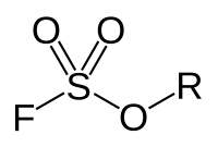 Structural formula of the fluorosulfonate group