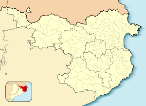 Puigcerdàの位置（ジローナ県内）