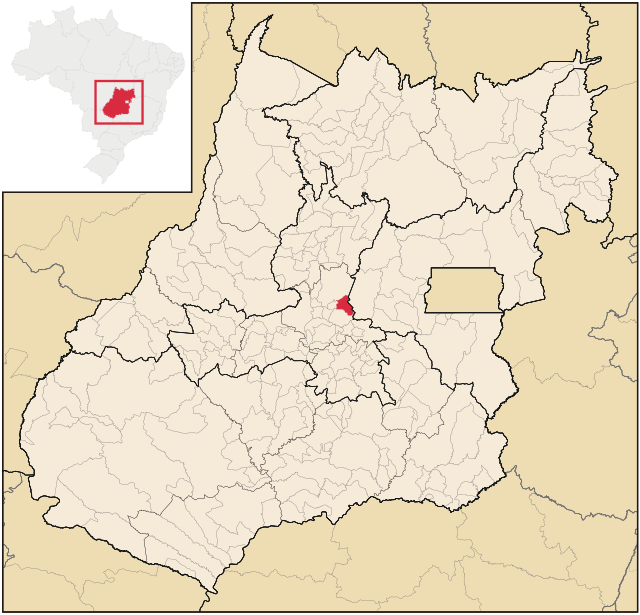 Localização de São Francisco de Goiás em Goiás