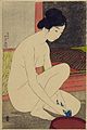 Hashiguchi Goyō (1915) Vrouw bij haar bad