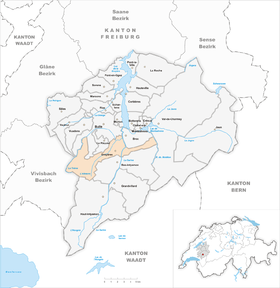 Karte von Greyerz (frz. Gruyères)