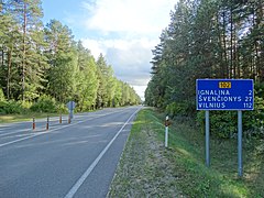 droga w okolicach Ignalina