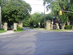 Gates to Baby Point on Jane Street