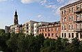 Helmholtzstraße, Ansicht über den Karl-Heine-Kanal in Leipzig-Lindenau