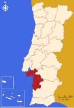 Setúbal distritu map