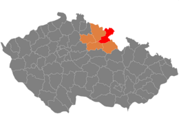 Distretto di Náchod – Localizzazione