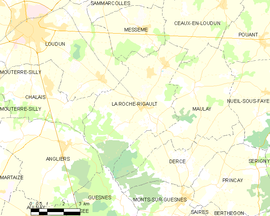 Mapa obce La Roche-Rigault