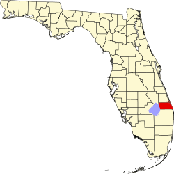 Karte von Martin County innerhalb von Florida