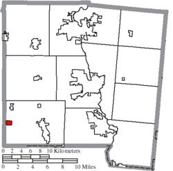 Location of Potsdam in Miami County