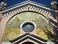 Fresco ved indgangen til Den hellige treenighedskirke