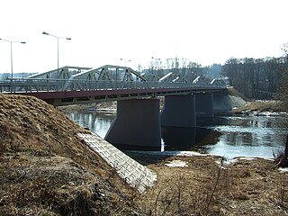 The river Neris at Nemencine town