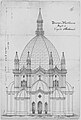 Luigi Agnolucci, Duomo di Mortegliano. Progetto di cupola archiovale (1898).