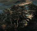 Pantano en un bosque al anochecer, de Jacob Ruysdael