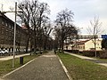 Pohľad na park zo Štúrovej ulice