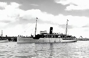 Fartyget då det hette Per Brahe i Stockholm 1936