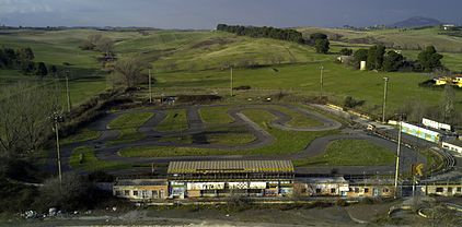 Vista della pista d'oro