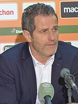 Philippe Hinschberger après le match RC Lens / Grenoble Foot 38, le 10 février 2020, comptant pour la vingt-quatrième journée du championnat de France de football de Ligue 2 2019-2020, au Stade Bollaert-Delelis.