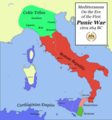 Roman Republic in 264 BC.