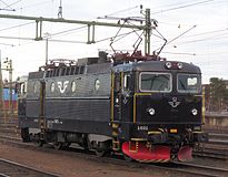 Lokomotiva Rc6 1401 (SJ AB) u trenutačnom crnom službenom bojanju iz 2006. godine