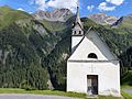 Vrin Sogn Giusep mit Blick auf den Piz Ault