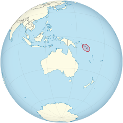 Vị trí của Quần đảo Solomon