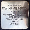 Stolperstein für Frauke Grünberg