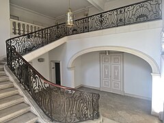 Rampe d'escalier de l'hôtel de Nupces.