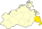 Lage des Landkreises Uecker-Randow