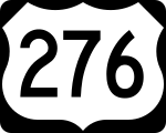 Straßenschild des U.S. Highways 276