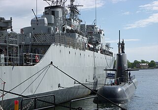 Flottbesök med HMS Uppland och HMS Visborg i Stockholm 2009.