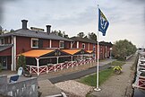 Historical salt warehouses in Uusikaupunki town centre