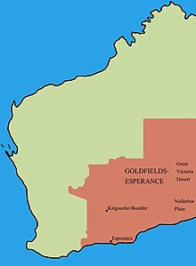 Goldfields-Esperance – Localizzazione