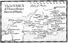 map of Thomas Hardy's Wessex Wessex.png