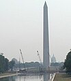 El monumento en construcción (agosto de 2002)