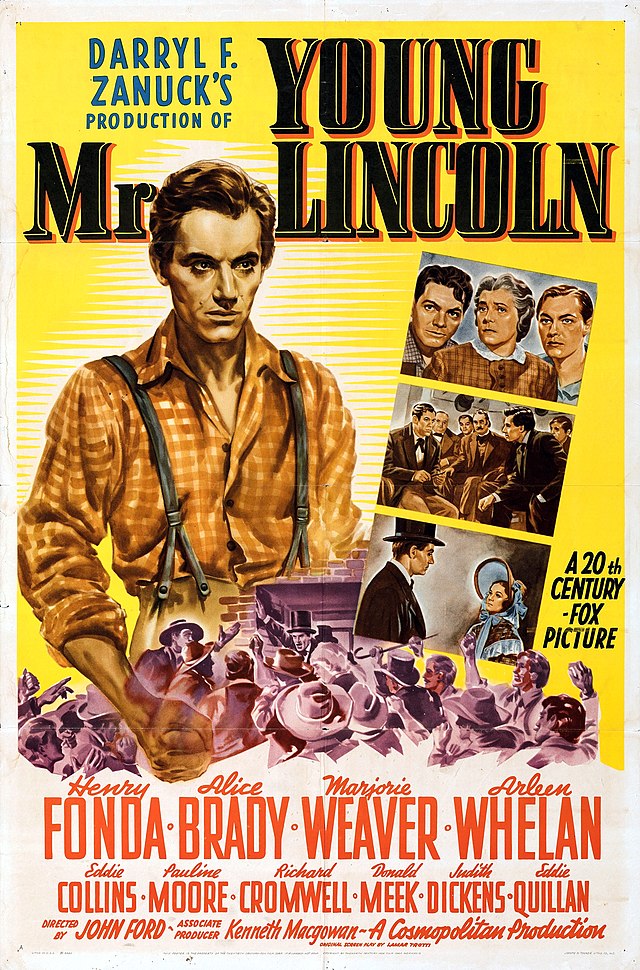 Description de l'image Young Mr. Lincoln (1939 poster - Style A one-sheet).jpg.