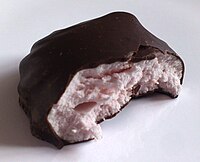 შოკოლადით დაფარული ზეფირი