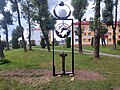 Фонарь, установленный МЧС накануне дня пожарной службы Беларуси