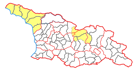 Վրաստանի մունիցիպալիտետները (կամ շրջաններ և այլն)