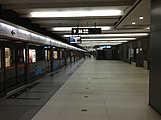 Westbound line 6 platform facing east