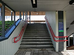 Veenendaal, Treppe zum Bahnsteiggleis 1