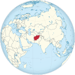 Afghanistan on the globe (Afghanistan centered).svg