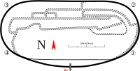 Track map of Auto Club Speedway (formerly California Speedway)