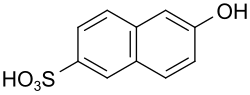 Strukturformel von 6-Hydroxynaphthalin-2-sulfonsäure