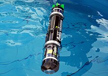 The Blackghost AUV is designed to undertake an underwater assault course autonomously with no outside control. Blackghost.jpg