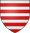 burelé d'argent et de gueules