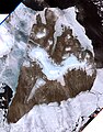 Imaxe da illa Bolxevique (Landsat-7 1999-07-29)