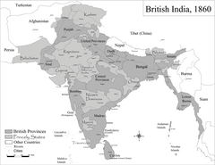 Położenie Indii Brytyjskich