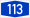 Bundesautobahn 113 number.svg