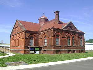 The Burden Iron Works office and museum in Tro...